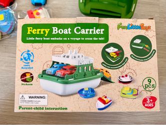 Ferry Boat Bath Toy with Mini Cars