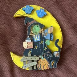 Solid Wood Halloween Decoration