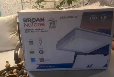 Broan NuTone AERN110LTW Ventilation Fan with LED Panel