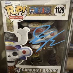 Signed Funko Pops Two One Piece Or Two Bleach Characters
