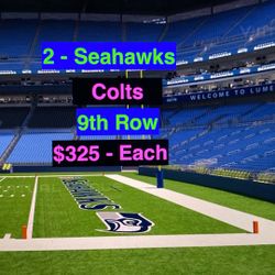 Seahawks Colts Tickets 