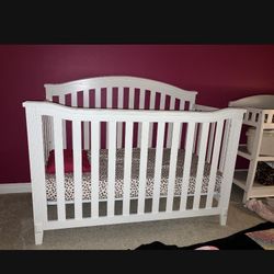 White Crib Toddler Bed For Sale