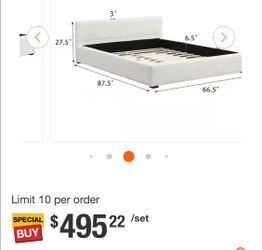 NEW IN BOX/QUEEN/SIZE-(NO-MATTRESS)