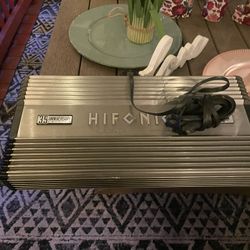 Hifonics Amp (PTG) And 10 In Subwoofer 
