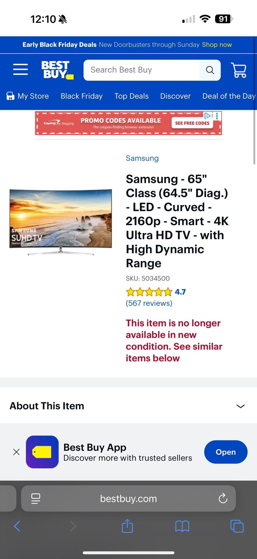 Samsung 65 Inch