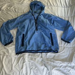 Nike Y2K Windbreaker Jacket Carolina Blue men’s S Preowned Vtg Nike