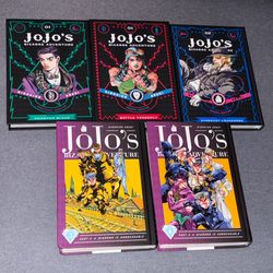 Jojo’s Bizarre Adventure Set - Hardcover Manga Bundle of 5 Books
