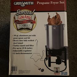 Turkey Fryer Grillsmith Propane Fryer Set Brand New