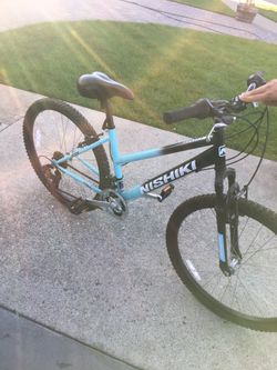 26” Nishiki mountain bike in great shape with Shimano 7 speed.