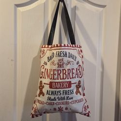 New Christmas Bag Tote Bag Gingerbread House Book Bag