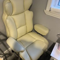 Cream Colored Cushion Chair