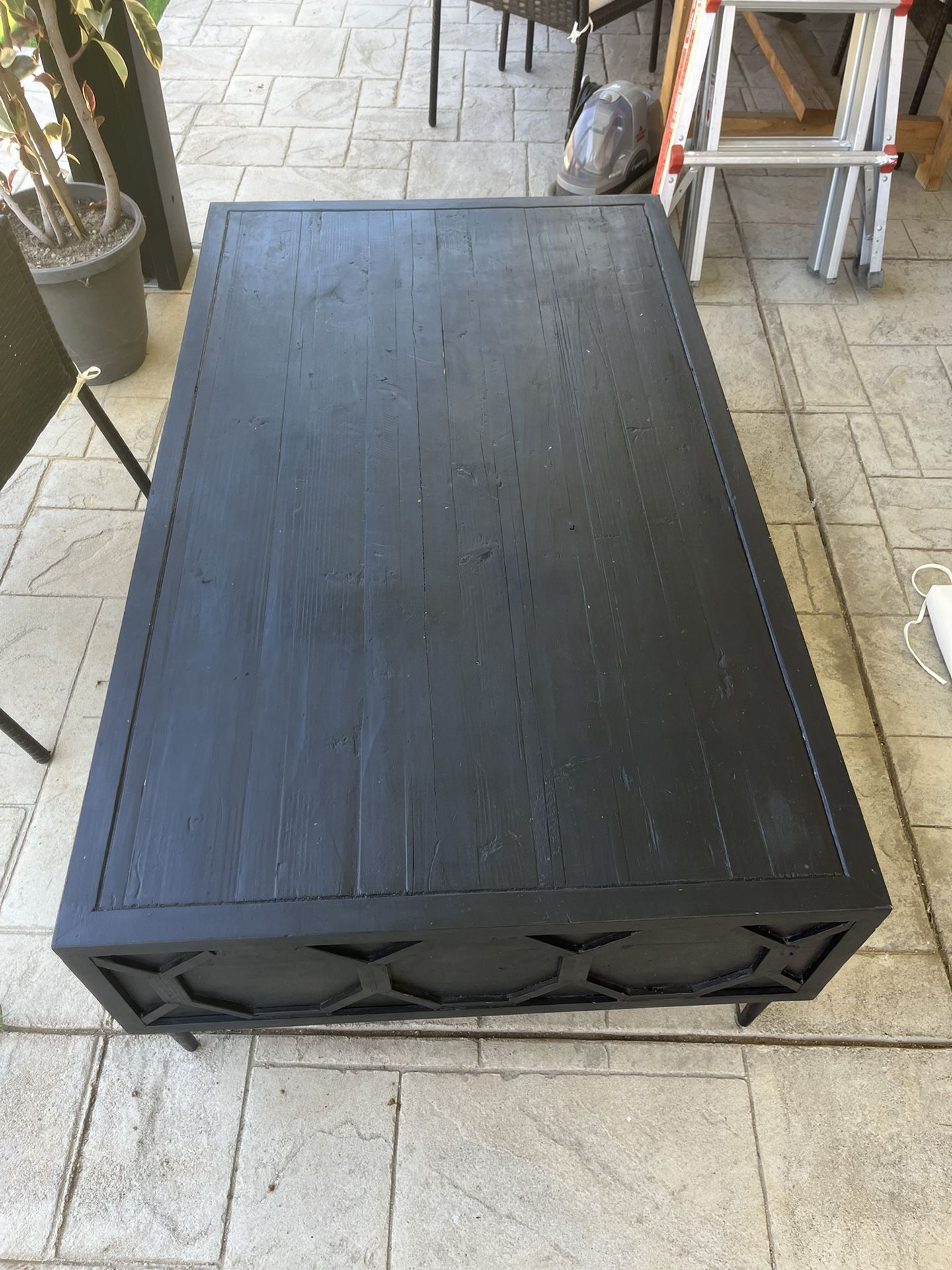Black Wooden Coffee Table