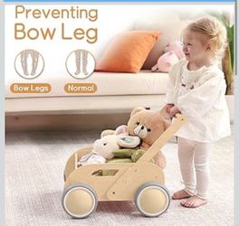 Montessori Toddler Walker with Storage Basket