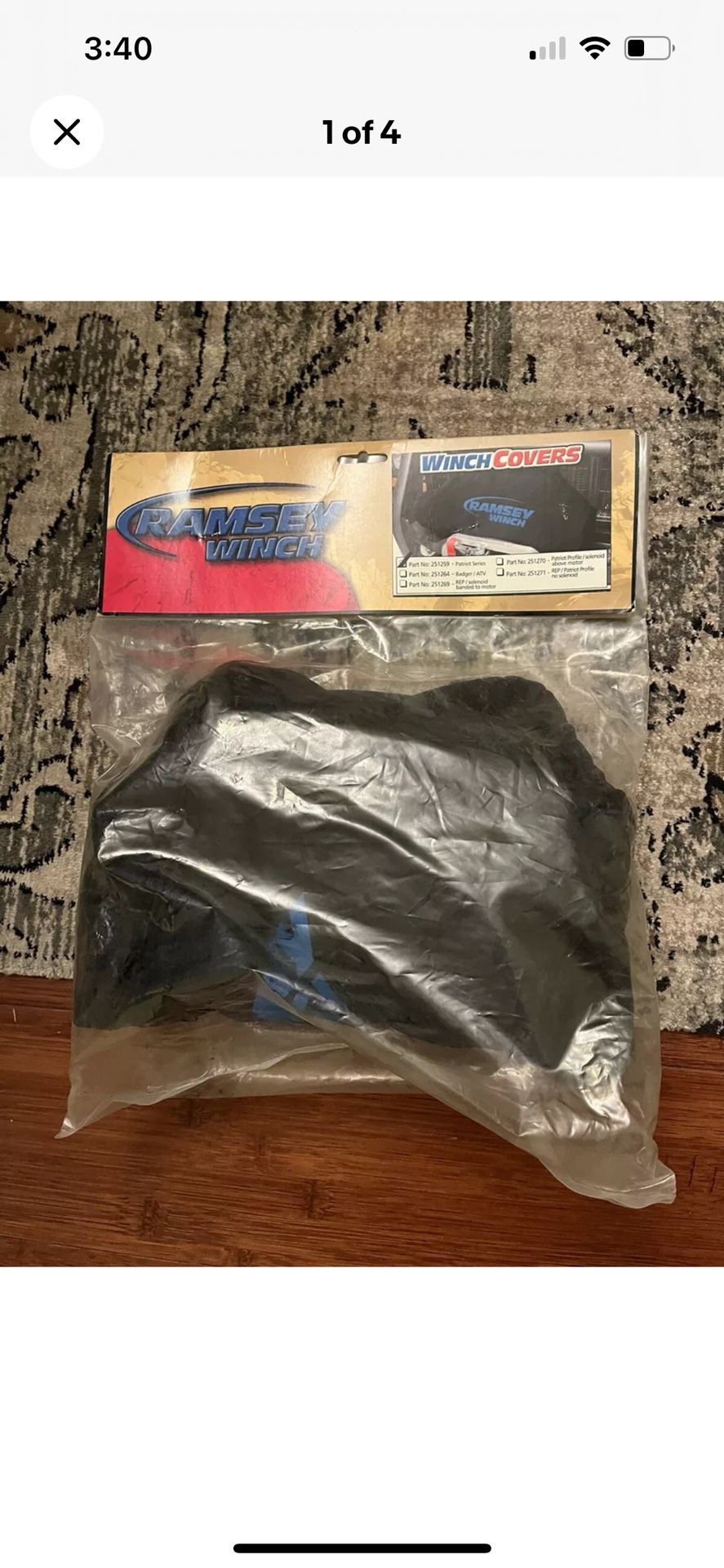 Ramsey Neoprene Winch Cover 251259 For Patriot Series