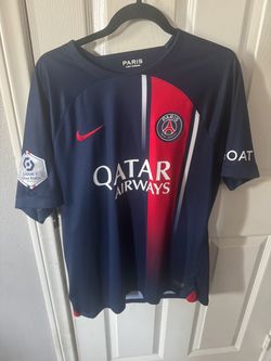 2023 PSG Mbappe Jersey with Ligue 1 patch