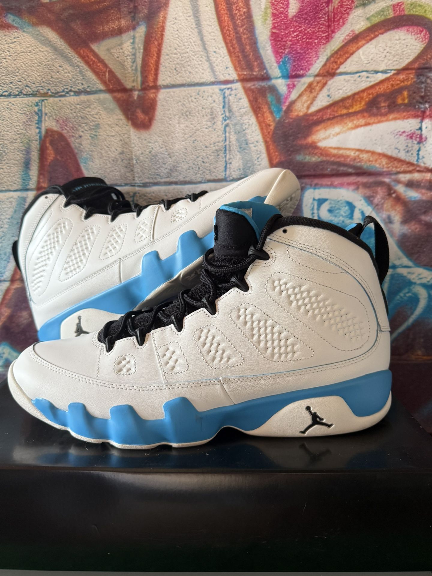 Jordan9 Retro Powder Blue Worn Lightly 13m