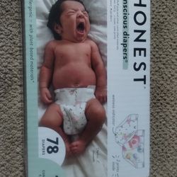 Honest Diaper Box Size 1, 78 Count 