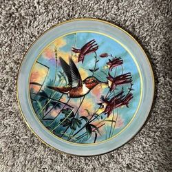 Moments In The Garden Radiant Gems Decorative Plate No 733A