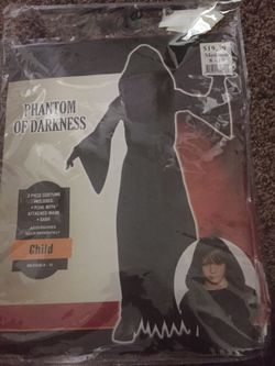 Phantom of darkness size boys 8-10 costume