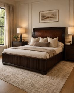 LUXURY SOLID WOOD DESIGNER BED
