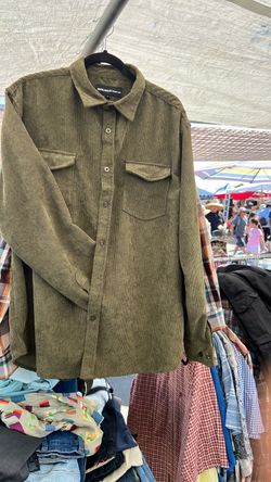 Molokai Surf Co. Olive Corduroy Button-Up Shirt