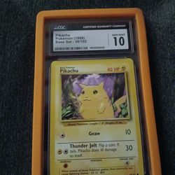 Pokemon Pikachu Cgc 10