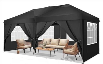 Pop Up Three Walled Tent 10 x 20