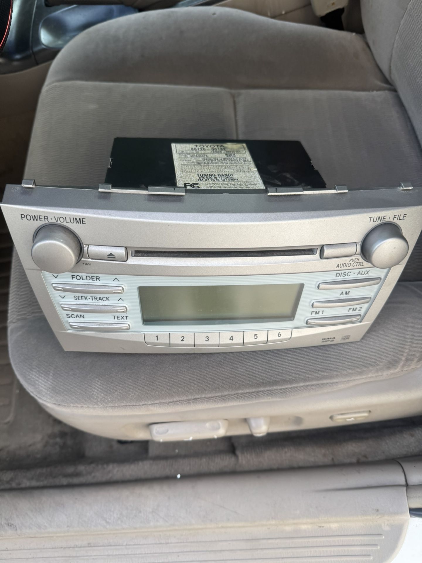 Toyota Camry Radio 2009