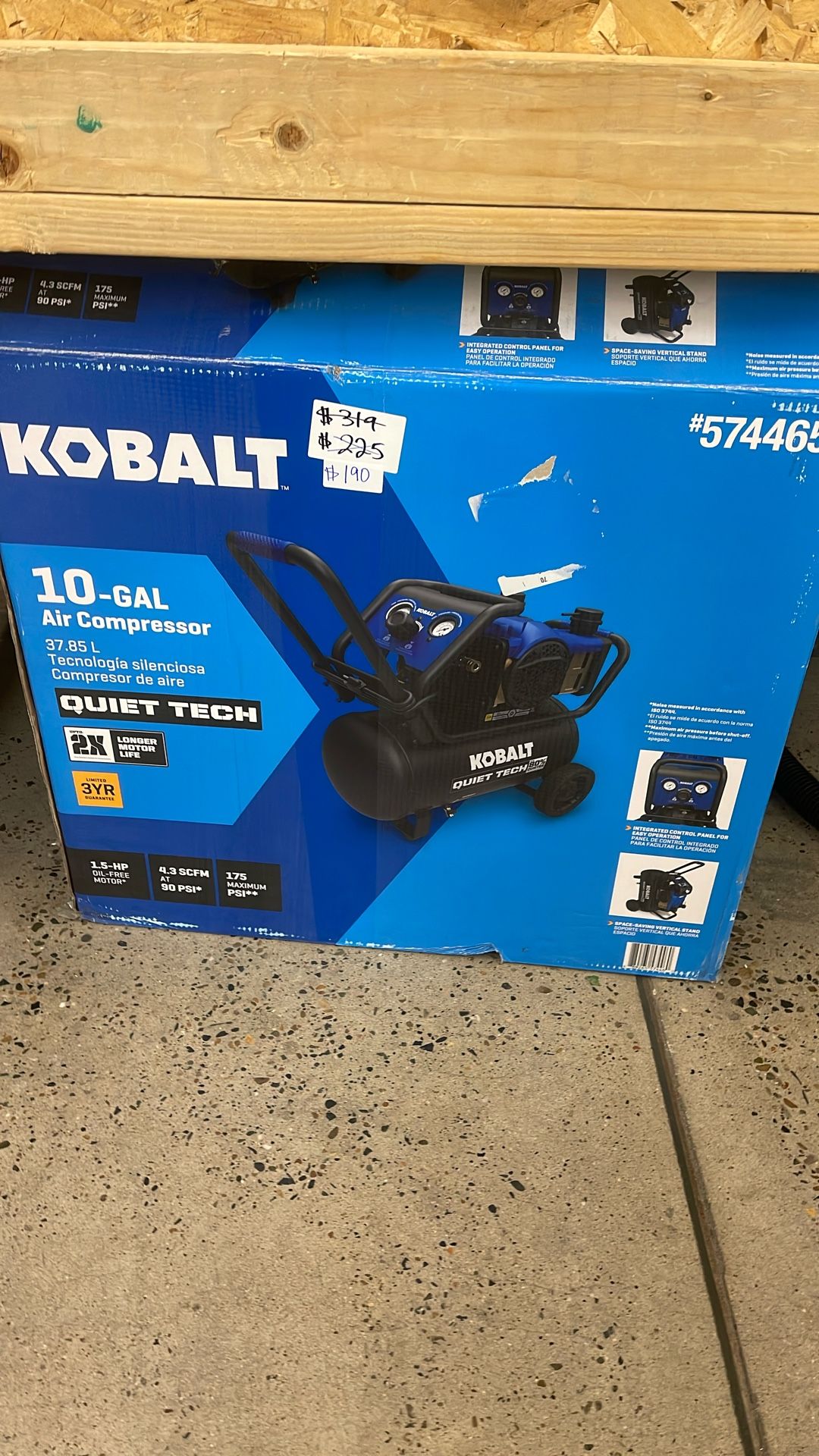 Kobalt 10 Gallon Air Compressor