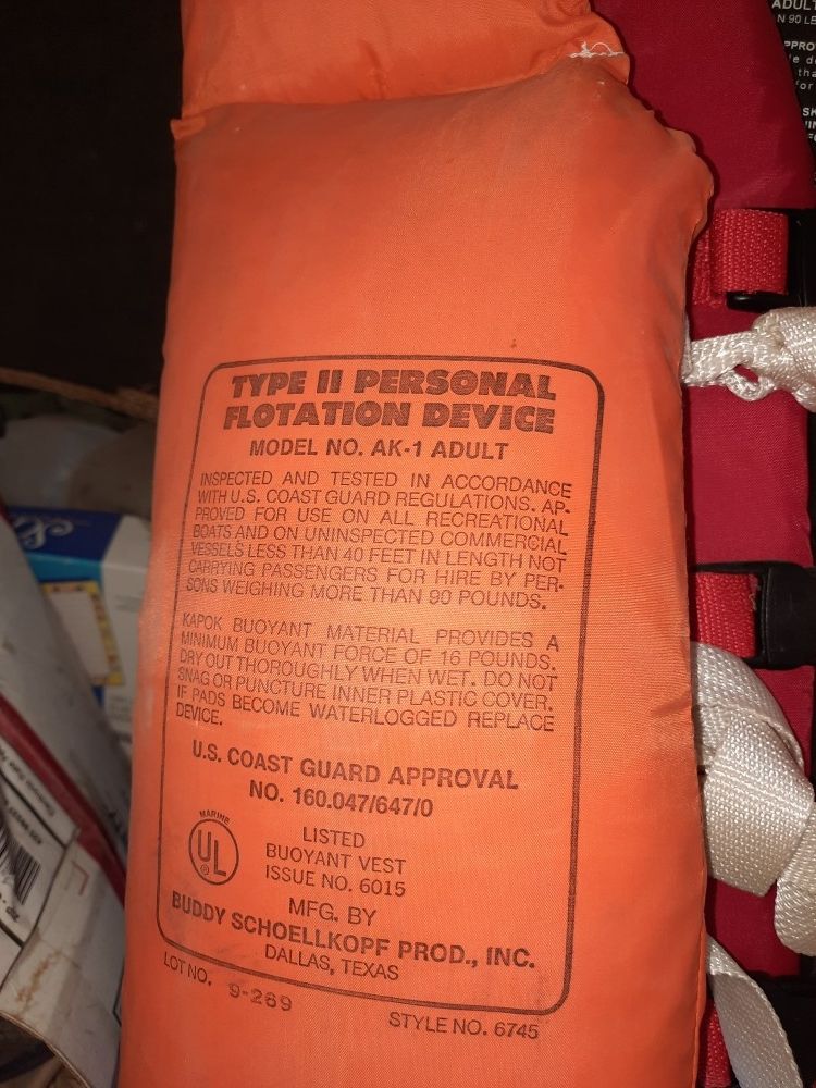 Type II Personal Floatation Device