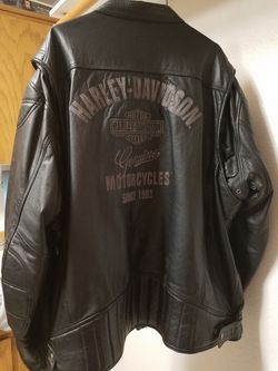 Harley Davidson leather jacket size 3x