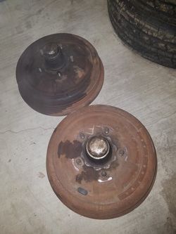 NICE 1(contact info removed) CADILLAC FRONT BRAKE DRUMS COUPE DEVILLE ELDORADO