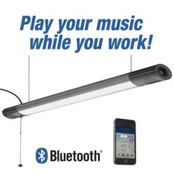 Commercial Electric 42in Shop Light With Bluetooth Speakers 3600 Lumens