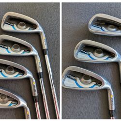 PING G SERIES GMAX IRON SET (4-PW) WITH NEW GRIPS-VERY GOOD CONDITION