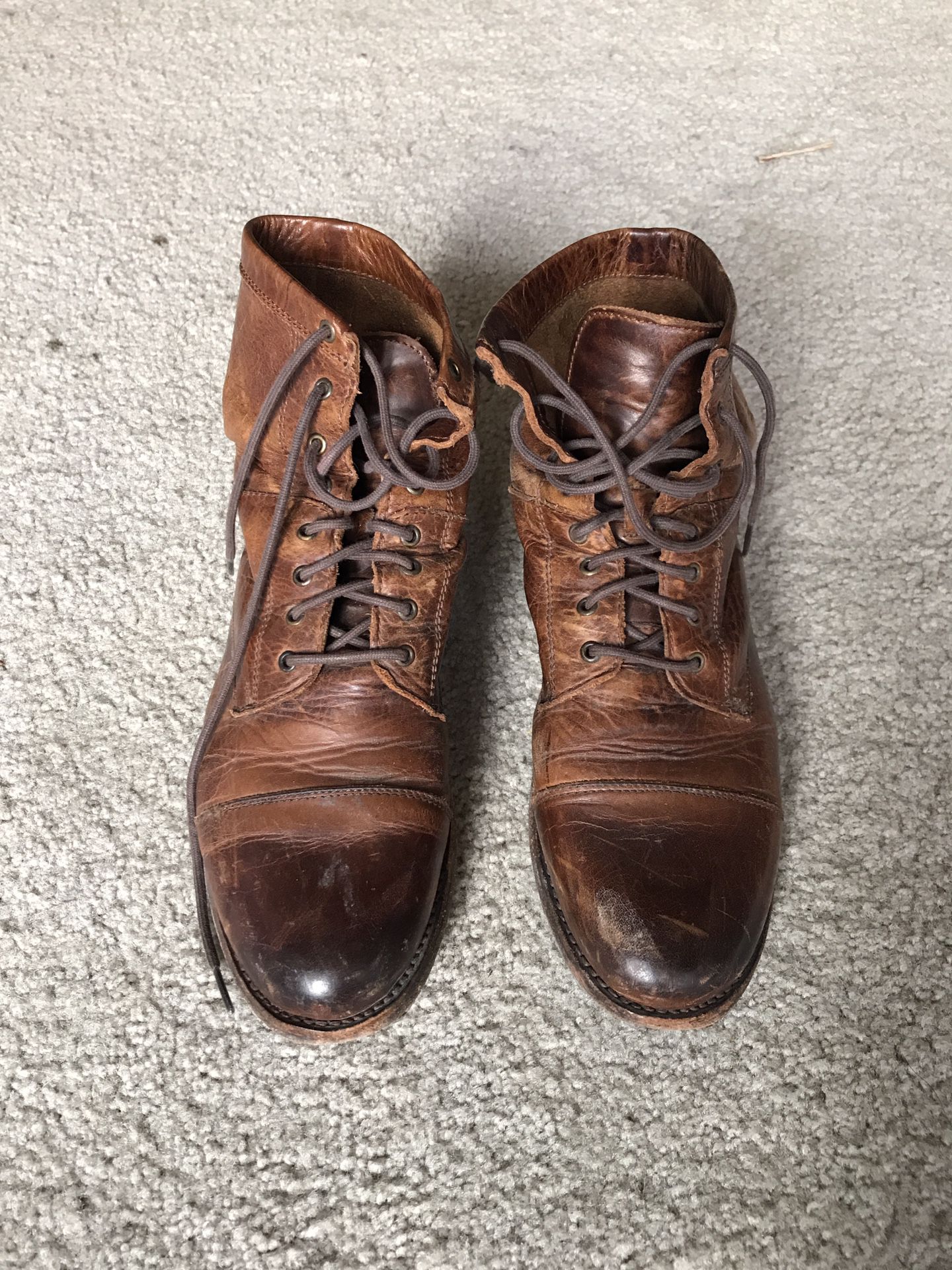 Frye Women’s Lace-up Erin Lug Work Boots - size 8