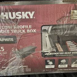 Husky 71 in. Graphite Aluminum Full Size Low Profile Crossover Truck Tool Box