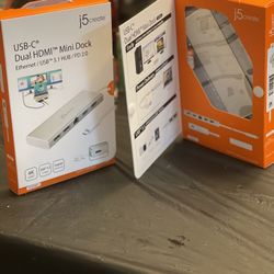 J5 Create USB-C Dual HDMI mini Dock
