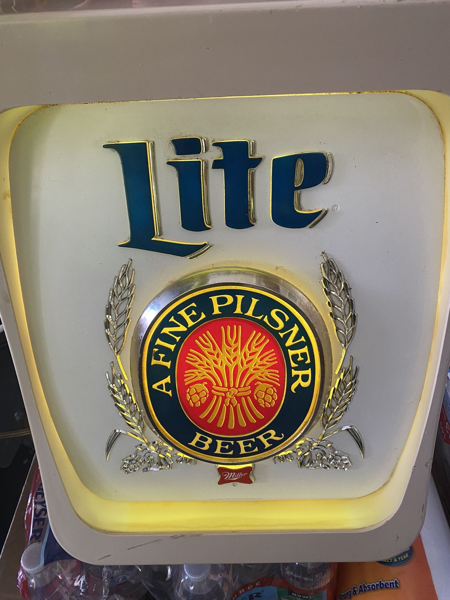 Vintage Miller lite beer light, Miller light, Vintage bar light, Miller Beer advertising