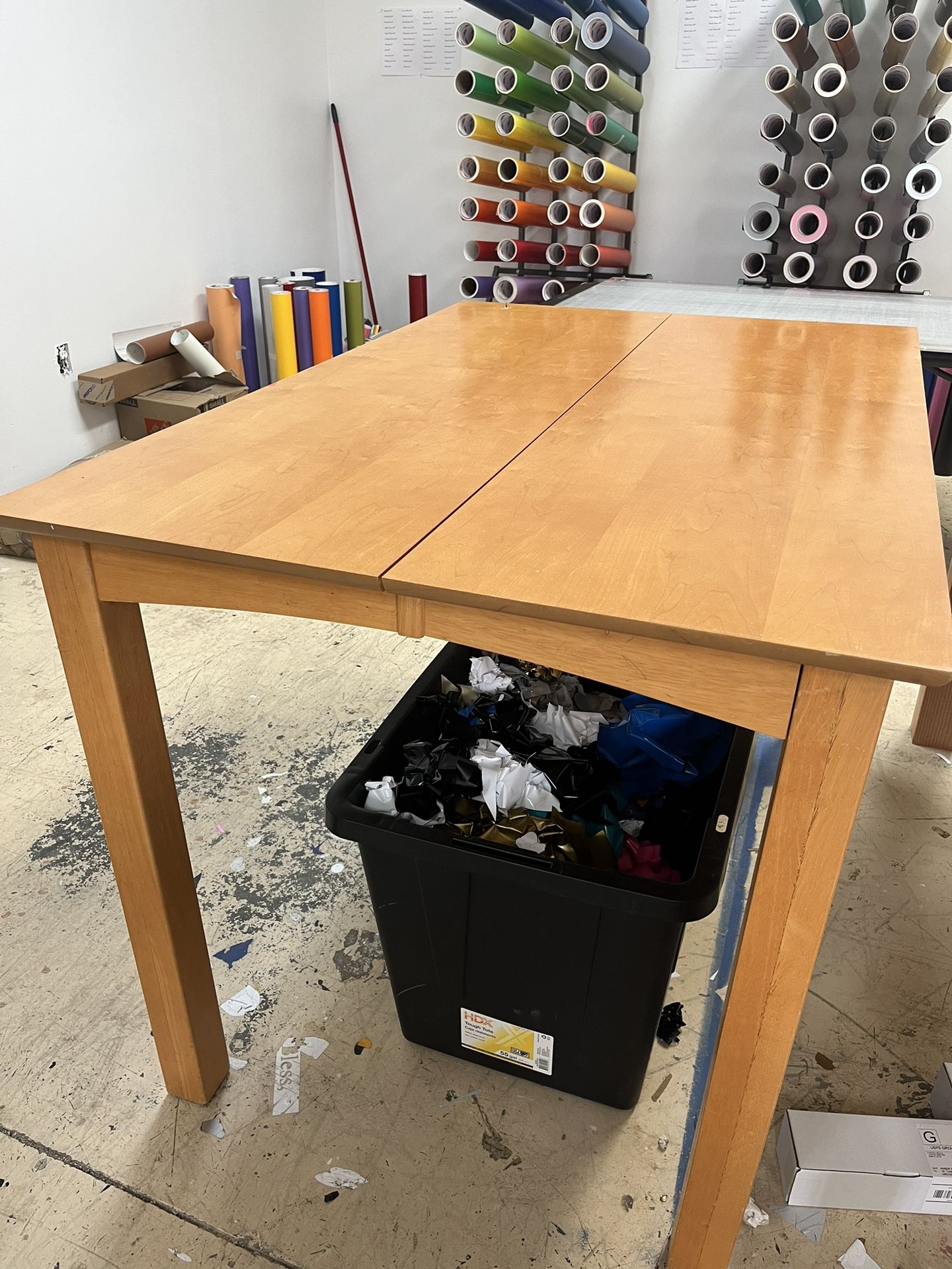Tall Wooden Table