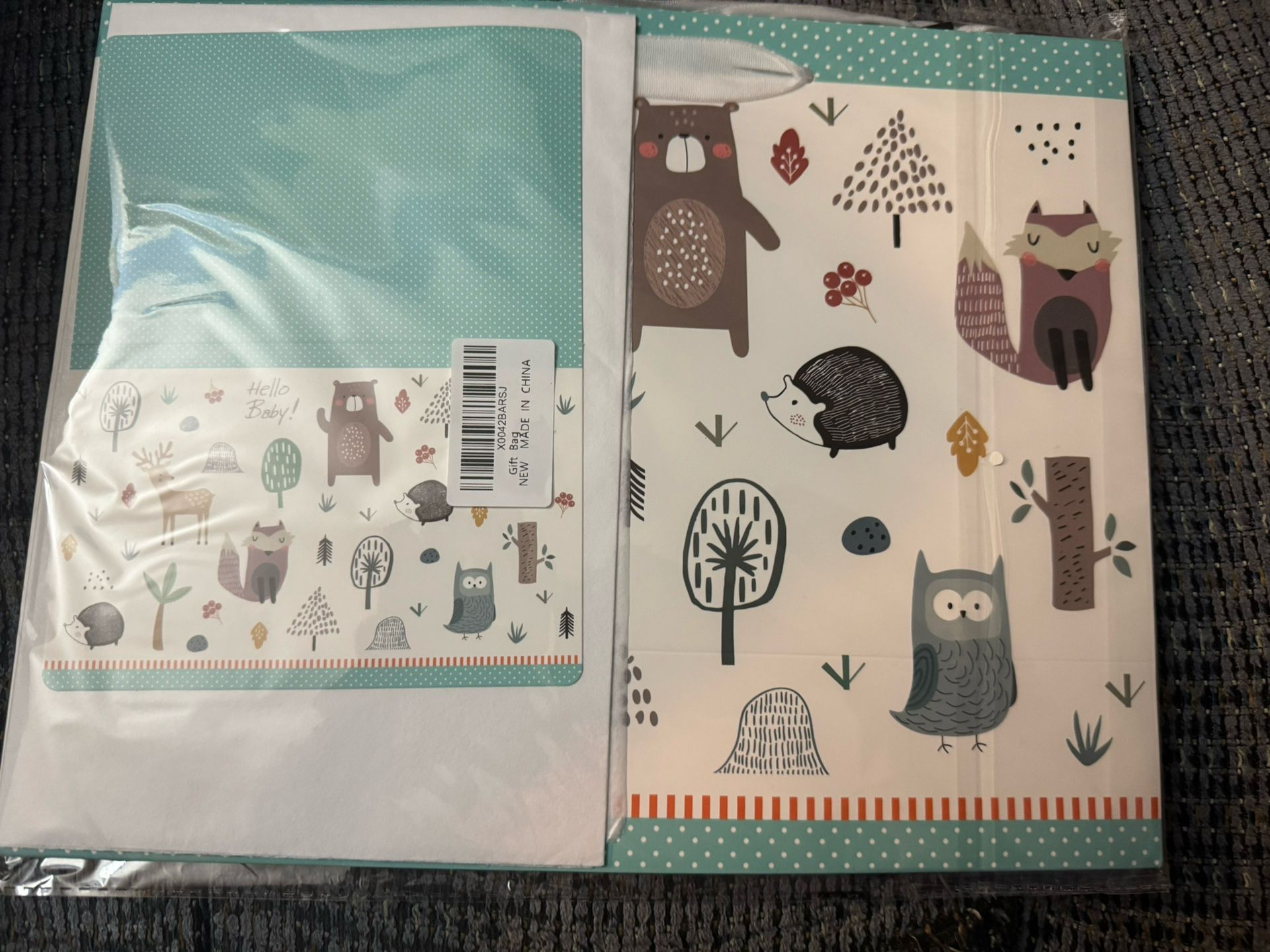 NWT Woodland Animals Gift Bag
