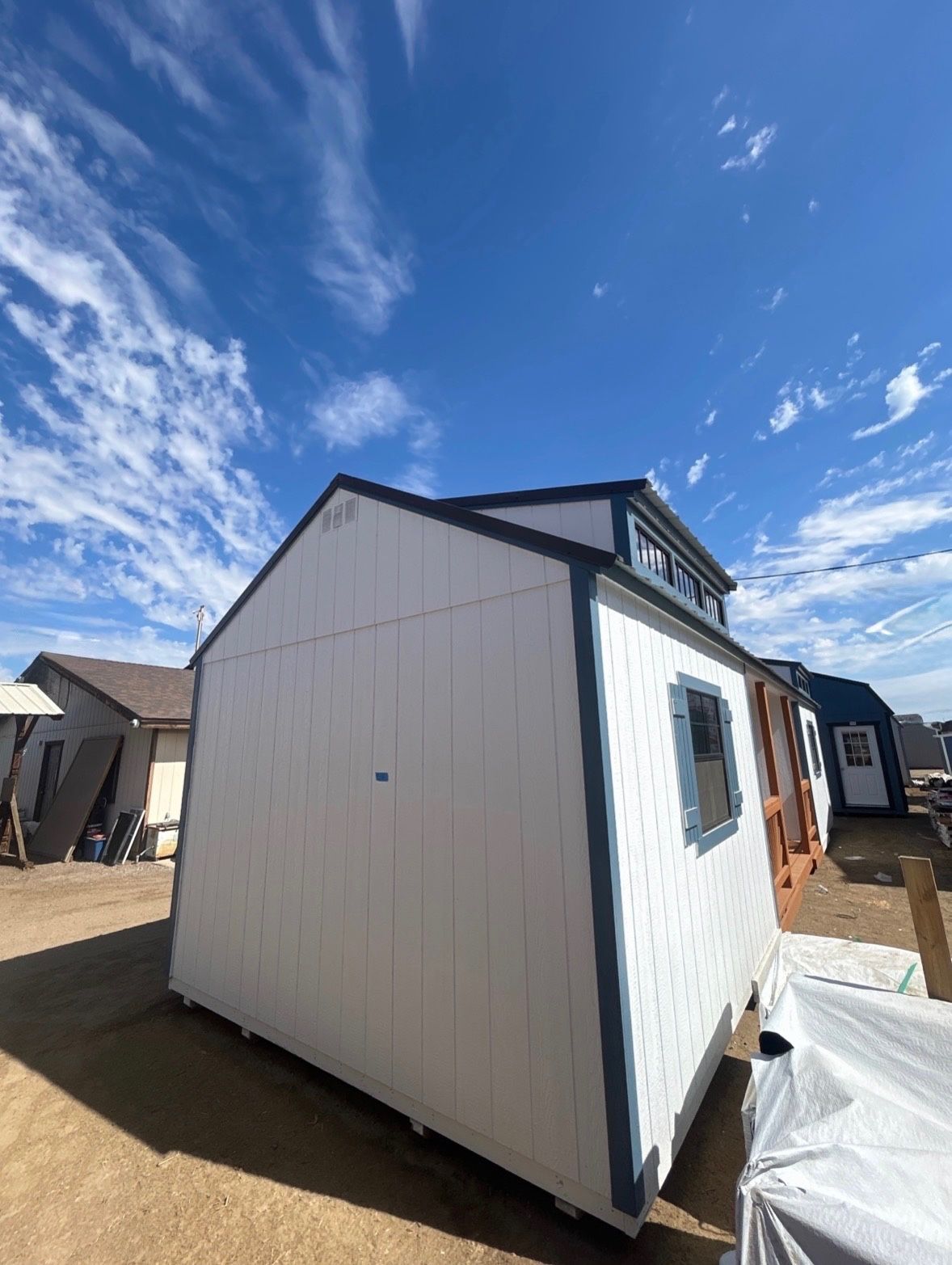 12x40 Center Porch ( Casita, Cabin, Clubhouse, Shed, Tiny Home, Pool House, She Shed, Man Cave ) 
