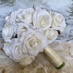White Rose Floral Bouquet 