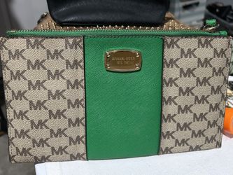 Michael Kors Jet Set Large Logo Stripe Wristlet