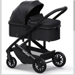 Black baby stroller