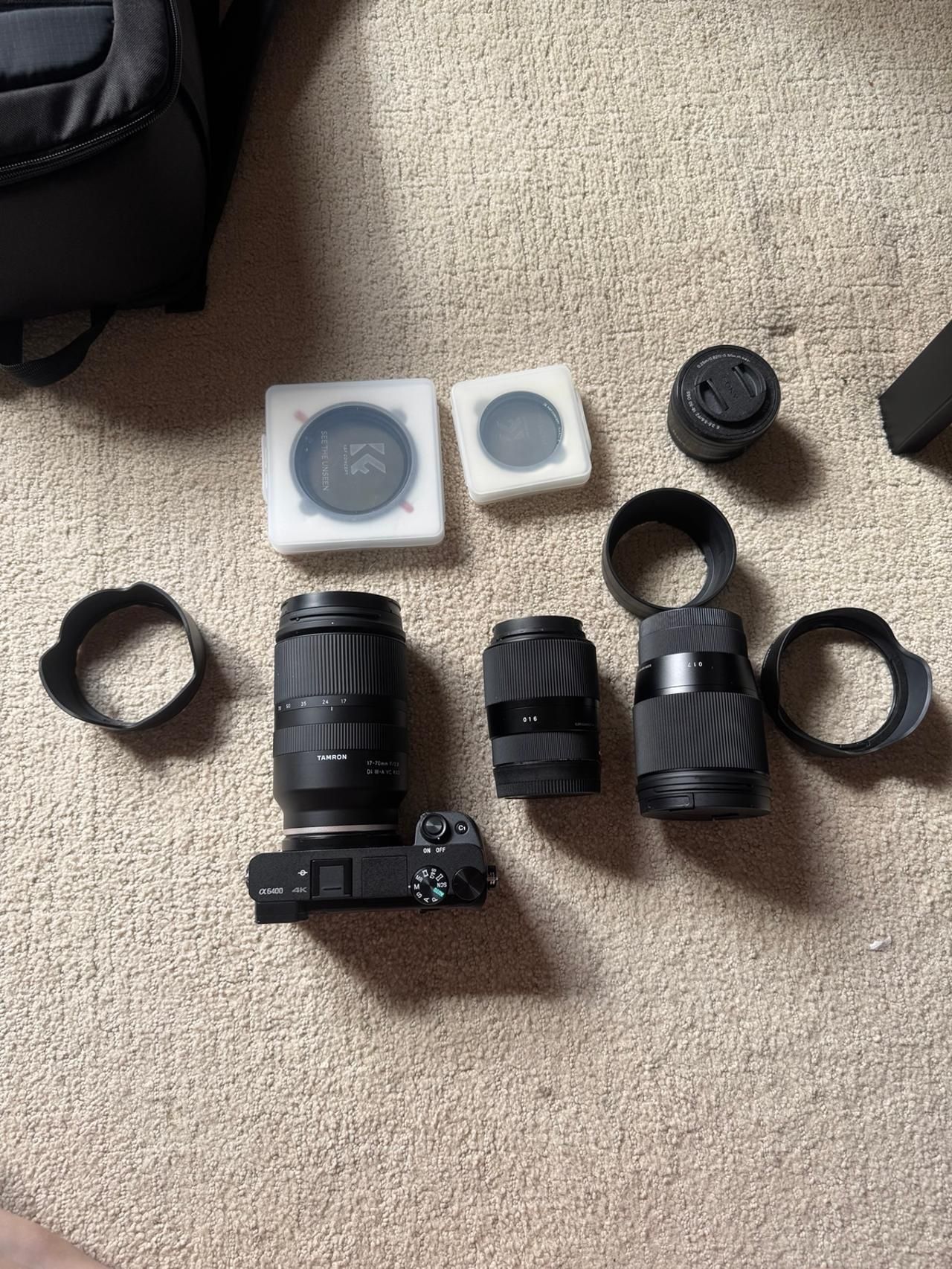 Sony a6400 with lenses