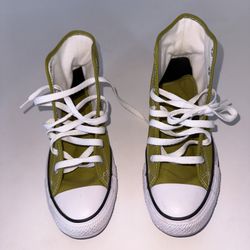 Converse Custom Made High Tops Olive Green Women’s size 8