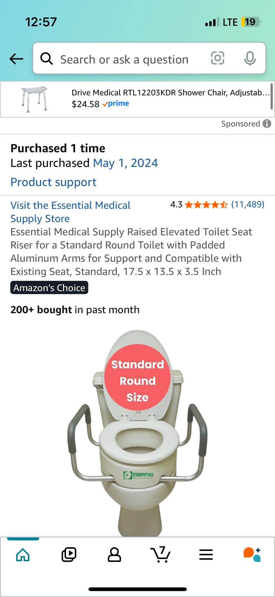 Free Toilet Seat Riser