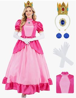 Halloween costume princess peach
