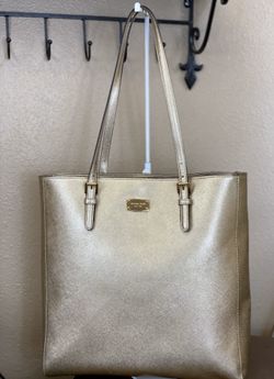 MICHAEL KORS GOLD LEATHER TOTE 💫NWOT💫