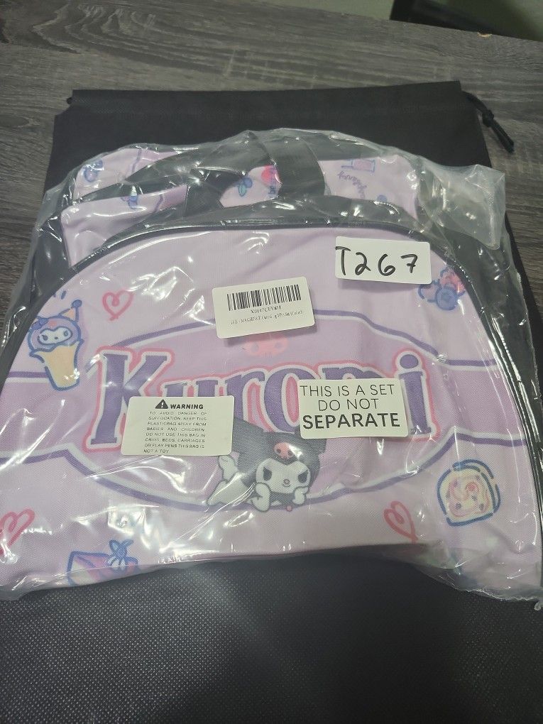 Brand New Kuromi Backpack&Lunchbox